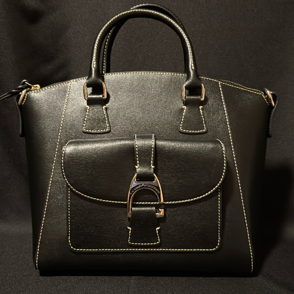 Black Saffiano Naomi Satchel